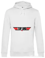 Hoodie barbat cu gluga Top dad Alb 