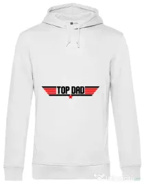 Hoodie barbat cu gluga Top dad Alb