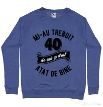 Bluza ADLER barbat 40 de ani Albastru melanj