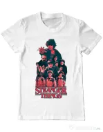 Tricou ADLER barbat Stranger team Alb