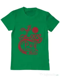 Tricou ADLER barbat Love Verde mediu
