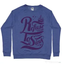 Bluza ADLER barbat Refuse to sink Albastru melanj