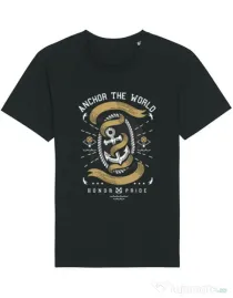 Tricou STANLEY STELLA barbat Anchor The World Negru