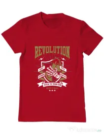 Tricou ADLER barbat Revolution Rosu