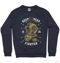 Bluza ADLER barbat Deep Seas Fighter Denim inchis