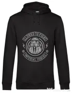 Hoodie barbat cu gluga Cloned to Fight Negru