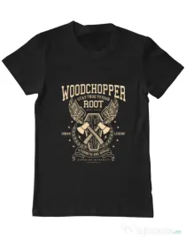 Tricou ADLER barbat Woodchopper Negru