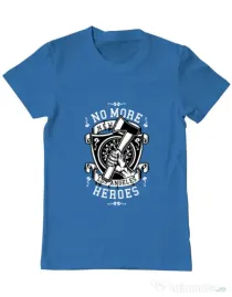 Tricou ADLER barbat No More Heroes Albastru azuriu