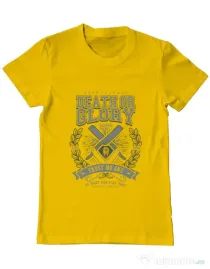 Tricou ADLER barbat Death or Glory Galben