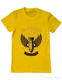 Tricou ADLER barbat Dropbombs Galben