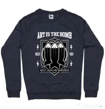 Bluza ADLER barbat Art Is The Bomb Denim inchis