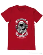Tricou ADLER barbat Space Rebellion Rosu