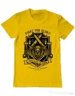 Tricou ADLER barbat Fight For Glory Galben