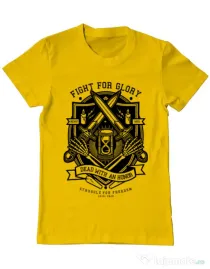 Tricou ADLER barbat Fight For Glory Galben