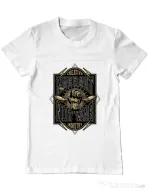 Tricou ADLER barbat Make Art Not War Alb