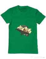 Tricou ADLER barbat Born To Cook Verde mediu