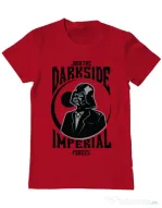 Tricou ADLER barbat Darkside Rosu