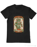 Tricou ADLER barbat Vintage Robot Negru
