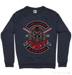 Bluza ADLER barbat Darth Vader Sugar Skull Denim inchis