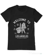 Tricou ADLER barbat Welcome To L.A Negru