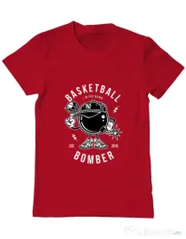 Tricou ADLER barbat Basketball Bomber Rosu