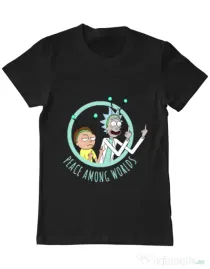 Tricou ADLER barbat Peace among worlds Negru