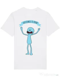 Tricou STANLEY STELLA barbat Existence is pain Alb