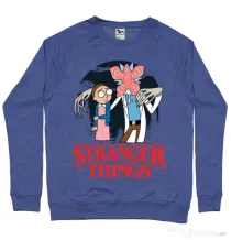Bluza ADLER barbat Stranger Ricks Albastru melanj