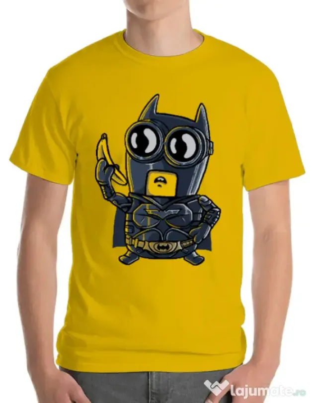 Tricou ADLER barbat Bat minion Galben