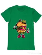 Tricou ADLER barbat Bastard burger Verde mediu