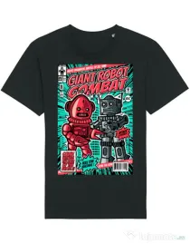 Tricou STANLEY STELLA barbat Giant robot combat Negru