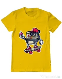 Tricou ADLER barbat Polaroid Galben