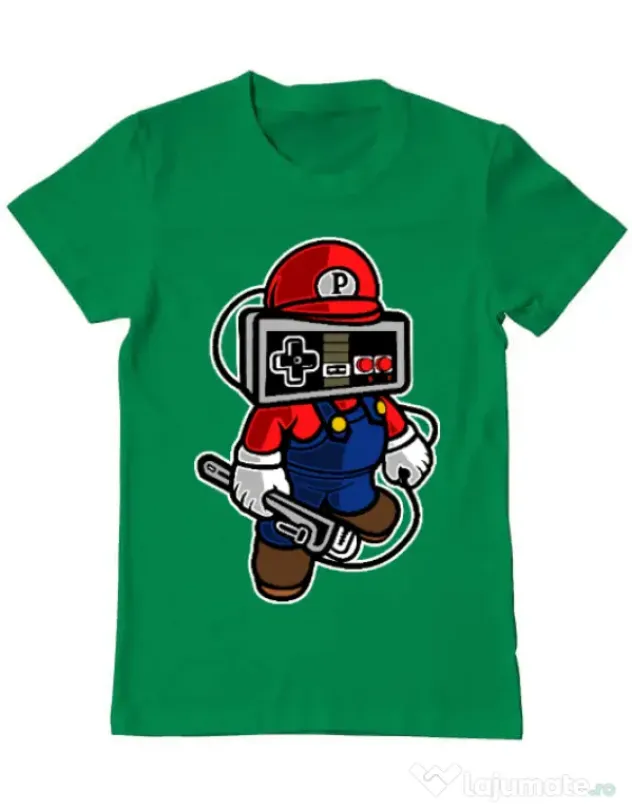 Tricou ADLER barbat Player head Verde mediu