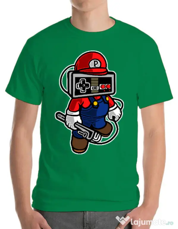 Tricou ADLER barbat Player head Verde mediu