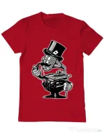 Tricou ADLER barbat Gramophone head Rosu