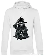 Hoodie barbat cu gluga Vendetta Biker Alb