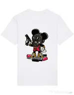 Tricou STANLEY STELLA barbat Gangsta Mouse Alb