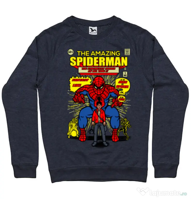 Bluza ADLER barbat The Amazing Spiderman Denim inchis