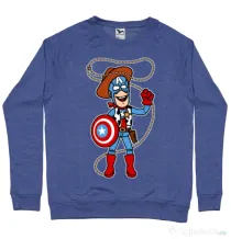 Bluza ADLER barbat Captain Woody Albastru melanj