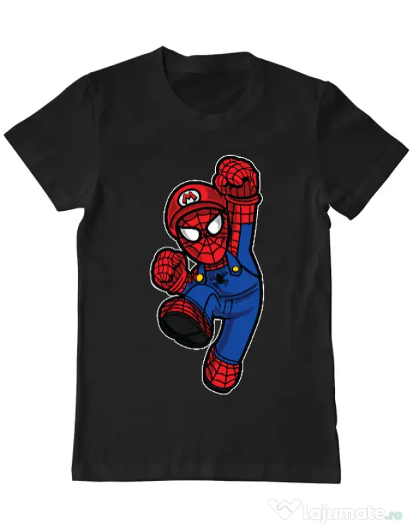 Tricou ADLER barbat Spider Plumber Negru