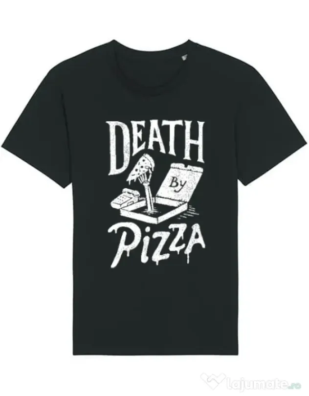 Tricou STANLEY STELLA barbat Death By Pizza Negru