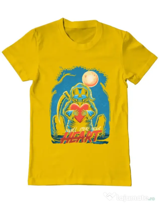 Tricou ADLER barbat Steal Heart Galben