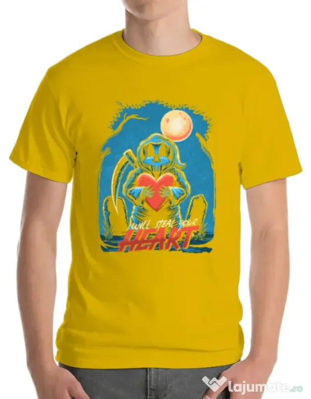 Tricou ADLER barbat Steal Heart Galben