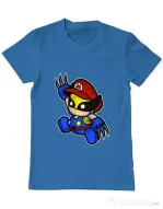 Tricou ADLER barbat Mario Wolverine Albastru azuriu