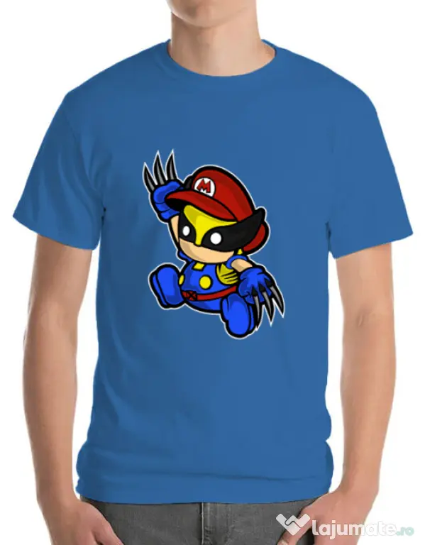 Tricou ADLER barbat Mario Wolverine Albastru azuriu