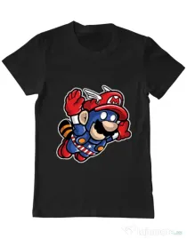 Tricou ADLER barbat Captain Mario Negru