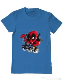 Tricou ADLER barbat Deadrace Albastru azuriu