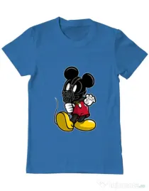 Tricou ADLER barbat Mickey Bane Albastru azuriu