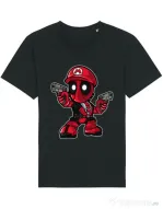 Tricou STANLEY STELLA barbat Mario Deadpool Negru