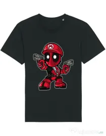 Tricou STANLEY STELLA barbat Mario Deadpool Negru
